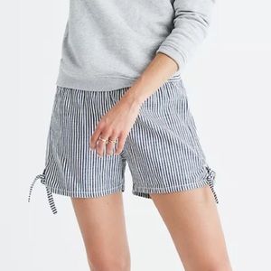 Madewell Blue/White Striped Shorts